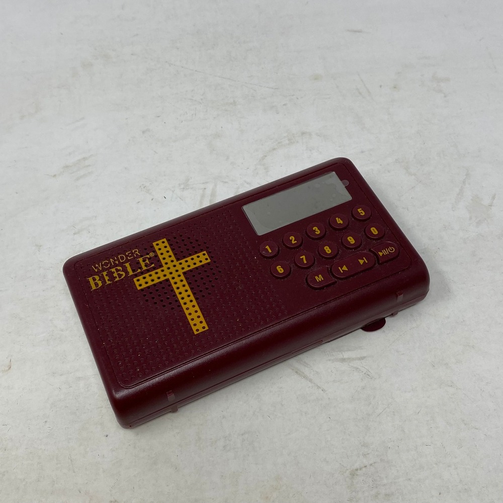 Wonder Bible Audio Player KS-SHS Burgundy Red Handheld KJV Digital Bible Study